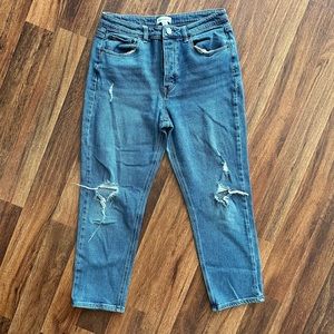 Rewind Button Fly Blue Jeans Juniors Size 9 Women’s Size 29
